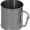 Quart Fox Outdoor en acier inoxydable simple paroi 220 ml avec mousqueton