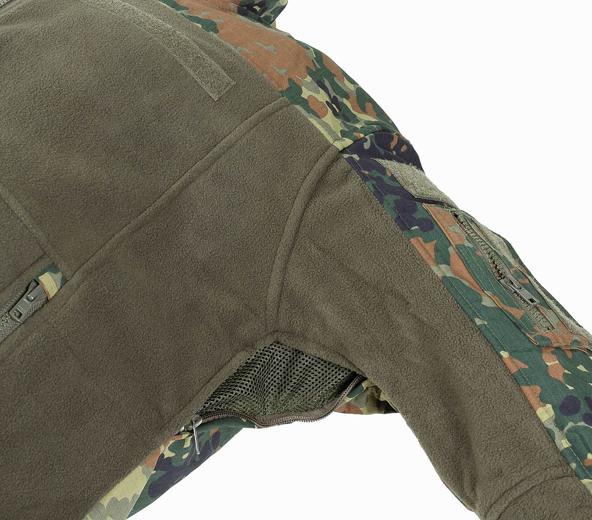 Veste polaire MFH Professional Combat à glissières YKK et renforts Ripstop