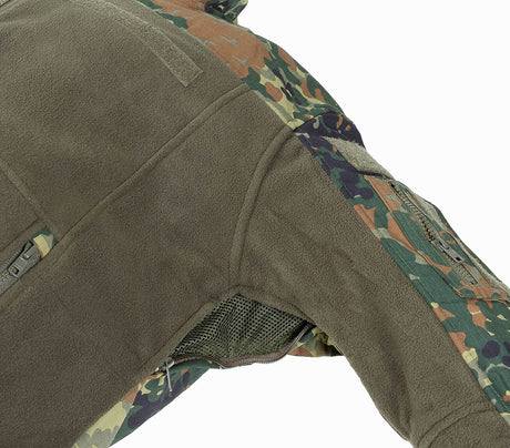 Veste polaire MFH Professional Combat à glissières YKK et renforts Ripstop