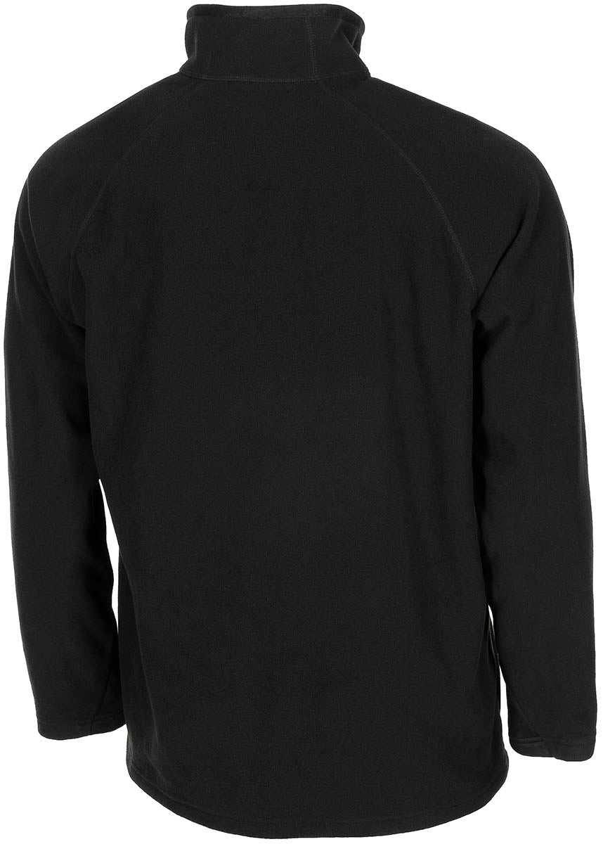 Pull Troyer MFH en micropolaire 200 g/m² col montant à glissière et protège-menton
