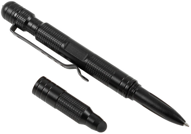 Stylo tactique MFH Tactical-Pro 16 cm 53 g brise-vitre, stylet et clé de menottes