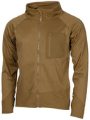 Sous-veste US Tactical MFH en polaire gaufrée 210 g/m² col montant trous de pouce