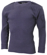 Pull commando britannique tout laine en laine à pattes d'épaule, surplus d'occasion, lot de 5