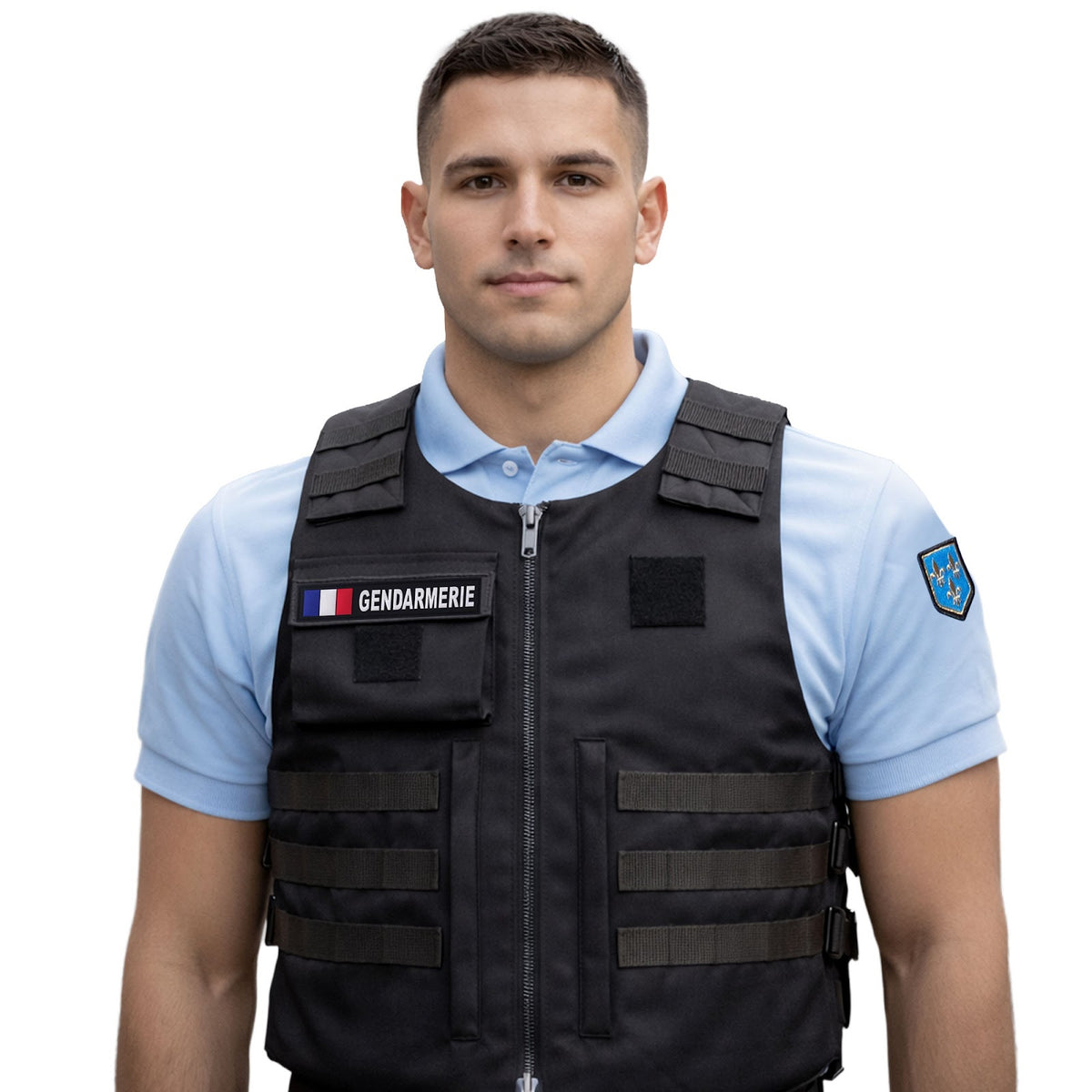 Bandeau d'identification Patrol Equipement Gendarmerie en PVC souple lettres en relief