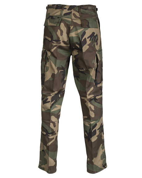 Pantalon de combat type BDU Mil-Tec en polycoton 80/20 six poches et taille réglable