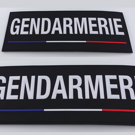 Bandeau d'identification souple Patrol Equipement Rubber haute densité lettres en relief