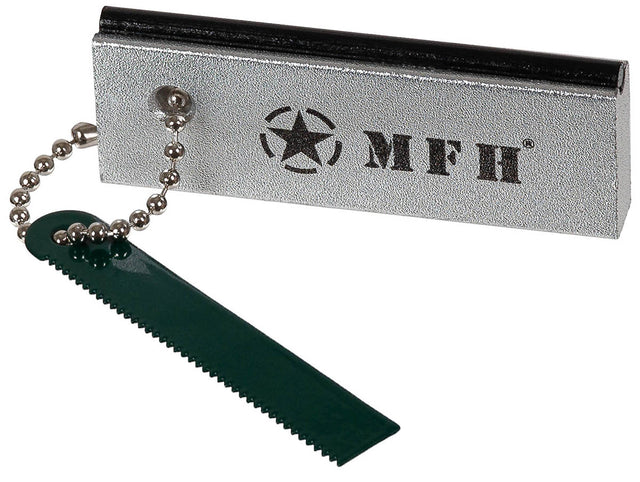 Allume-feu MFH Army à ferrocérium corps aluminium avec grattoir et chaînette