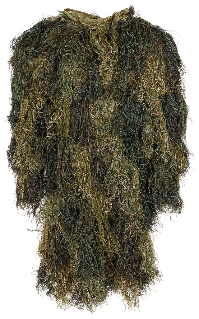 Parka Ghillie MFH en polyester à fils ignifugés avec sac de transport