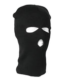 Cagoule trois trous Mil-Tec en maille fine polyacrylique couvrant la tête et le cou