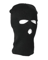 Cagoule trois trous Mil-Tec en maille fine polyacrylique couvrant la tête et le cou