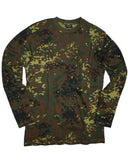 T-shirt à manches longues Mil-Tec en coton jersey simple 145 g/m² à col rond