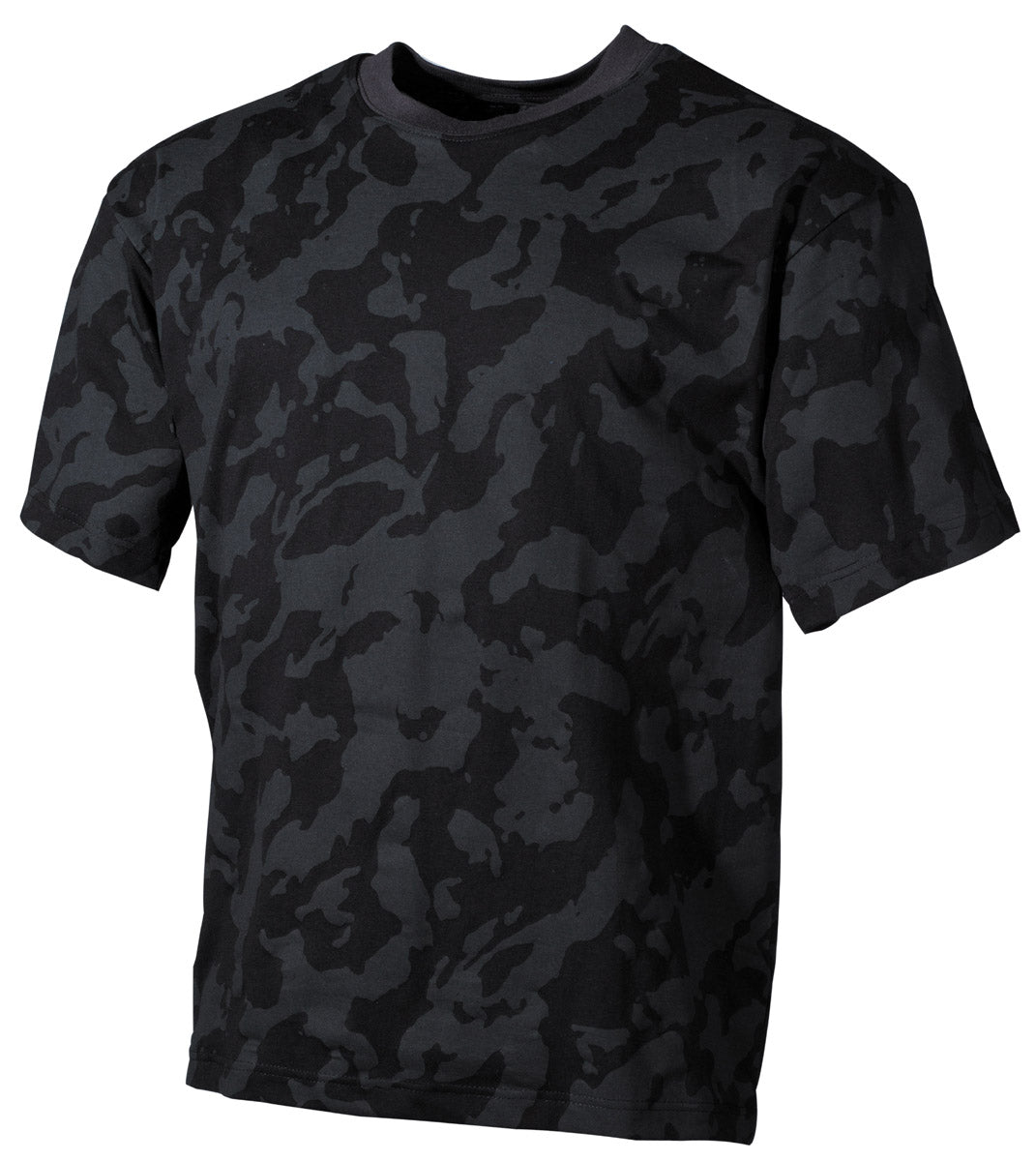 T-shirt US manches courtes MFH 170 g/m² coton à impression réactive col renforcé