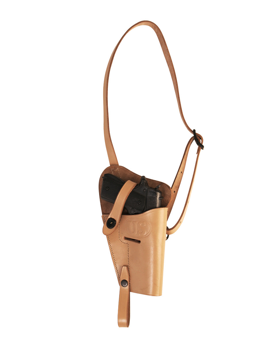 Holster d'épaule Mil-Tec reproduction du modèle US M3 en cuir de buffle