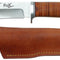 Couteau à lame fixe Ranger 11 Fox Outdoor lame 11 cm manche cuir et fourreau