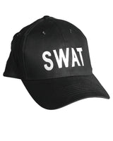 Casquette de baseball Mil-Tec en coton marquage SWAT brodé et tour de tête réglable