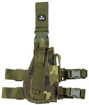 Holster de cuisse MFH pour droitier à deux sangles et porte-chargeur latéral