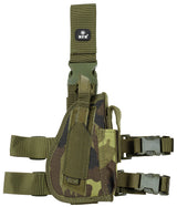 Holster de cuisse MFH pour droitier à deux sangles et porte-chargeur latéral