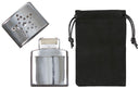 Chaufferette de poche MFH à essence à briquet 9 x 5,5 x 2 cm 60 g avec housse