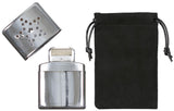 Chaufferette de poche MFH à essence à briquet 9 x 5,5 x 2 cm 60 g avec housse