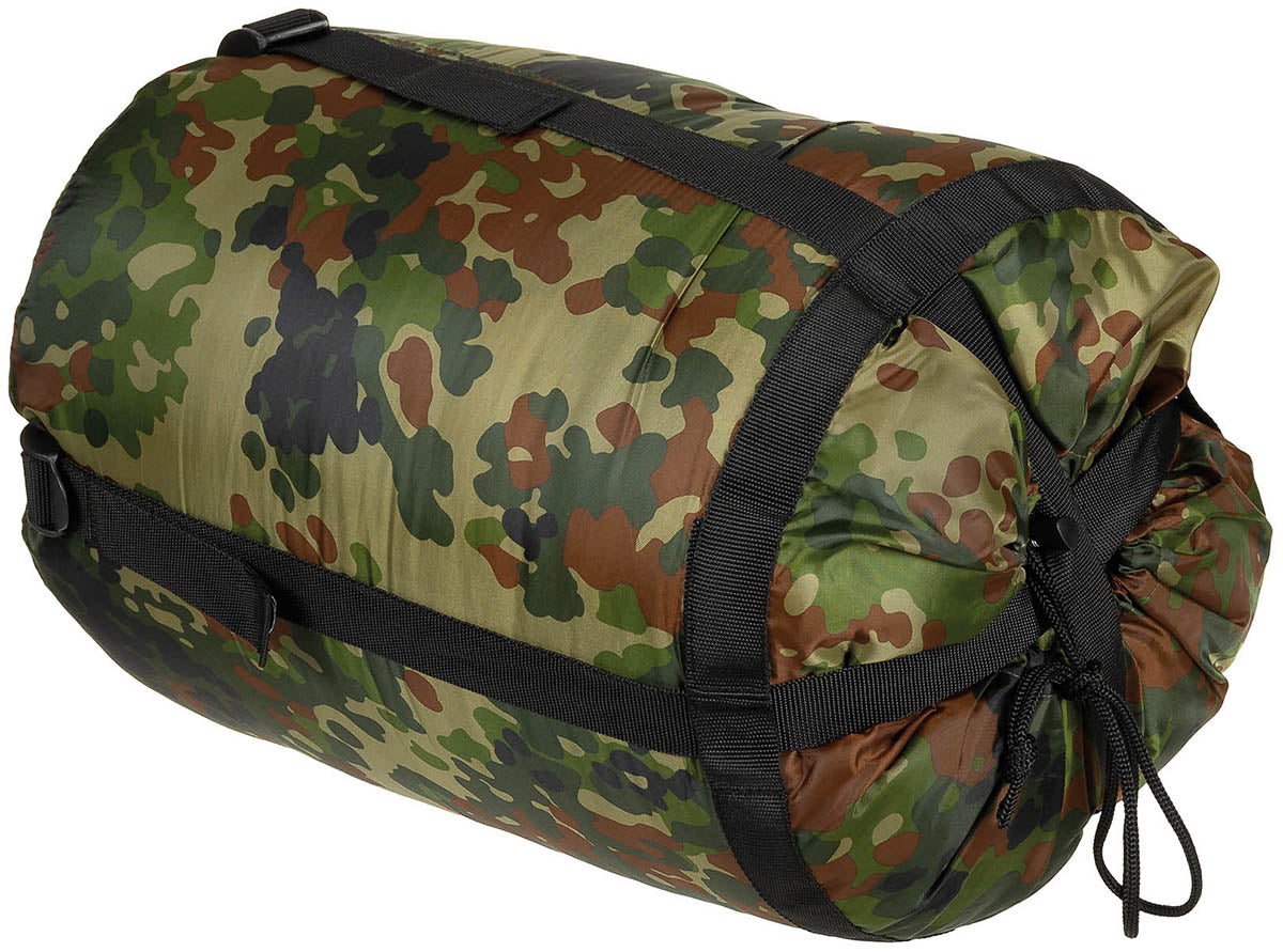 Sac de couchage sarcophage MFH garnissage 2 couches confort 2,4 °C extrême -19,6 °C