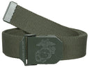 Ceinture type USMC MFH 3,5 cm en polyester et coton réglable à 130 cm
