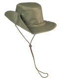 Chapeau de brousse Mil-Tec en coton doublé avec bord relevable et cordon de serrage