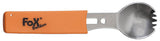 Cuillère-fourchette Fox Outdoor inox avec couteau, décapsuleur et sifflet