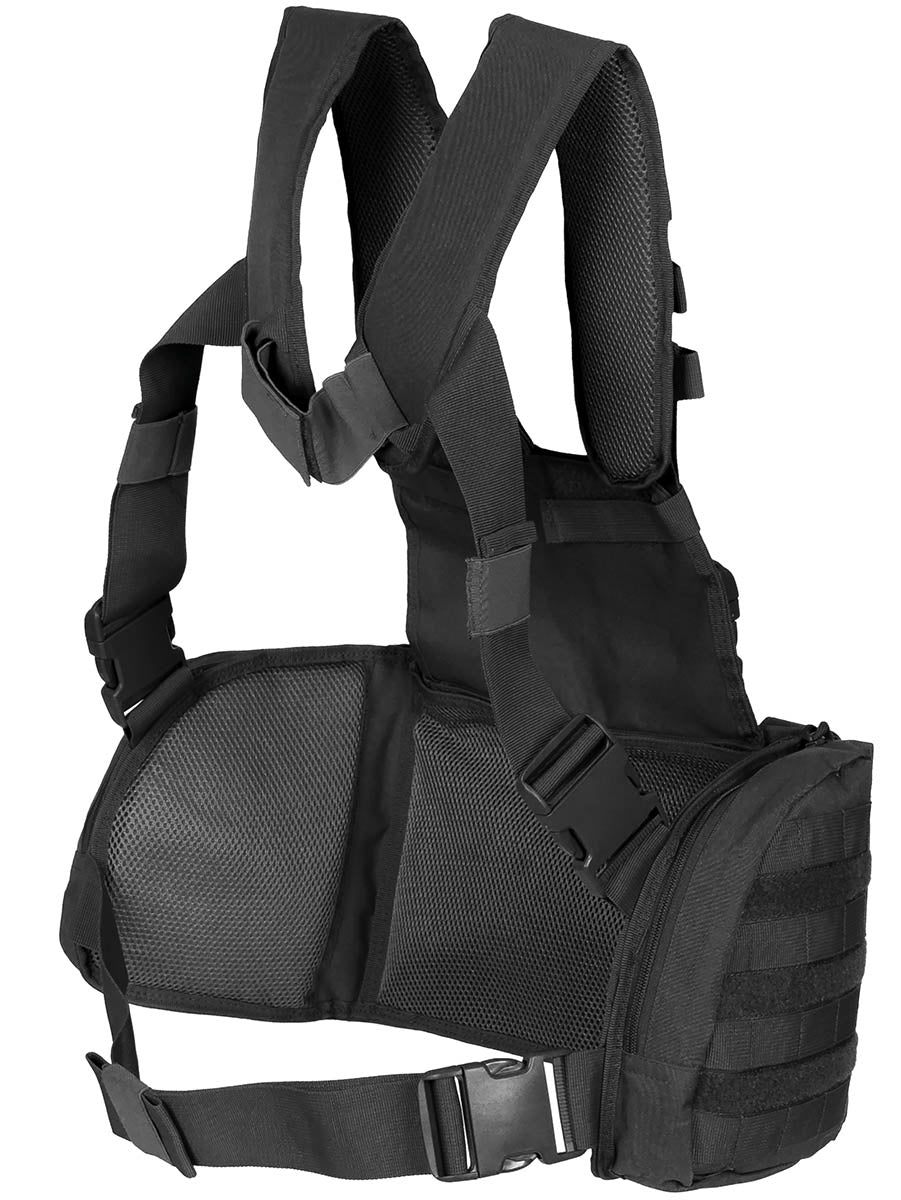 Gilet Chest Rig MFH Professional Mission 1,2 kg à quatre porte-chargeurs
