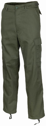 Pantalon de combat US BDU MFH à glissière polycoton 65/35 six poches passants 5,5 cm