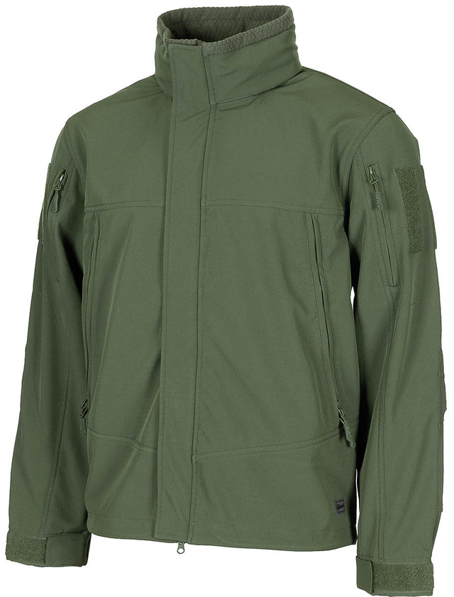 Veste softshell MFH Viper à capuche intégrée et renforts de coudes 8000 mm