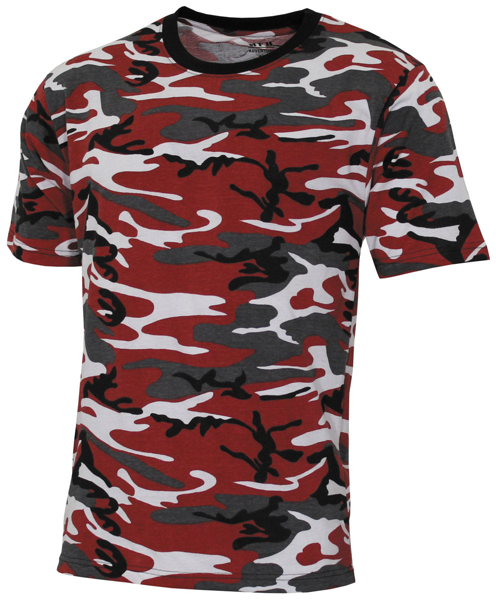 T-shirt US Streetstyle MFH coton 140-145 g/m² à impression réactive