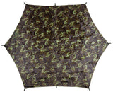 Bâche MFH Hexagon-Tarp 340 x 310 cm colonne d'eau 3000 mm avec 8 piquets