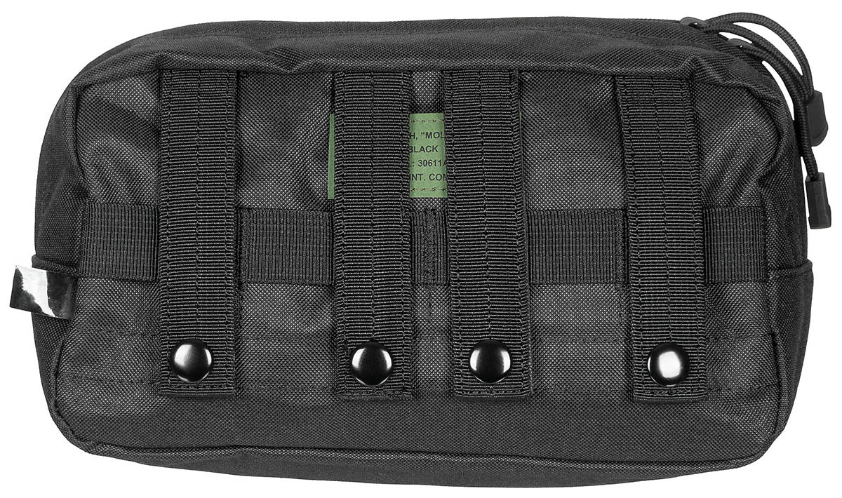 Pochette utilitaire MOLLE MFH grand format à ouverture intégrale, 25 x 13,5 x 9 cm