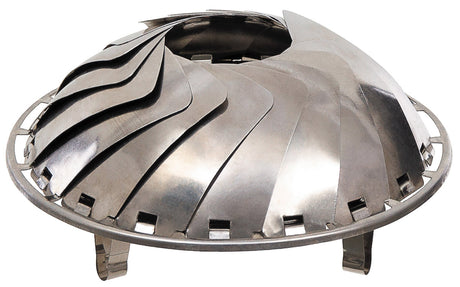 Foyer de camp pliant Fox Outdoor en acier inoxydable 27 x 8 cm à dix-sept lamelles