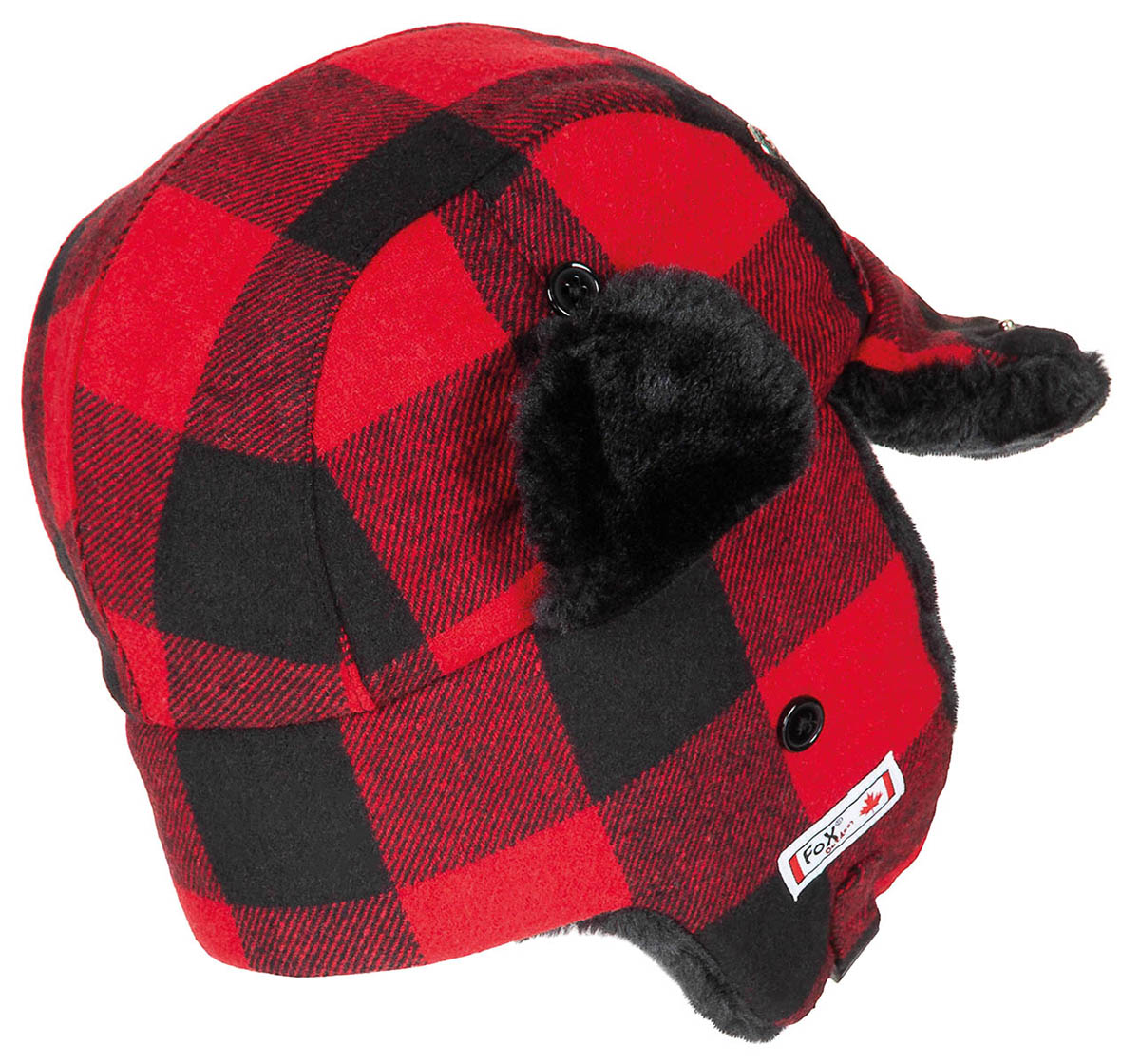 Chapka de bûcheron Fox Outdoor en fourrure synthétique avec mentonnière à clip