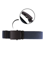 Ceinture type US Mil-Tec en coton-polyester de 130 cm à boucle métallique mate