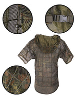 Tenue Ghillie Mil-Tec cape de tireur en polyester avec capuche à armature et taille unique