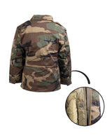 Veste M65 type US Mil-Tec enfant en polycoton twill à doublure matelassée amovible