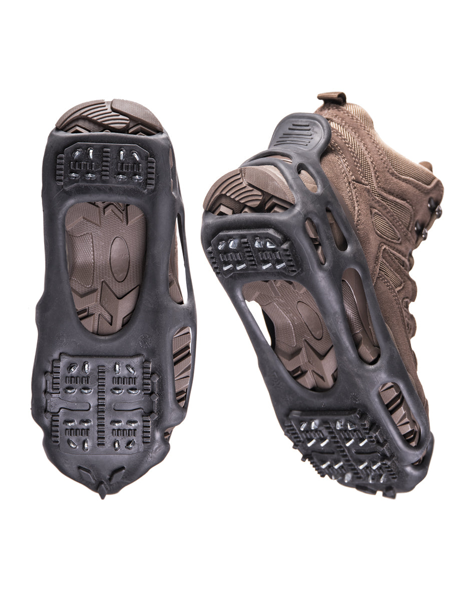 Crampons sur-chaussures Mil-Tec en élastomère à pointes en acier au carbone