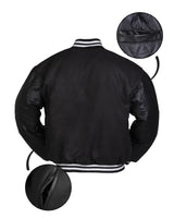 Blouson Mil-Tec NY Baseball ouaté 200 g/m² avec manches en similicuir et bords-côtes