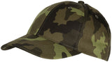 Casquette US MFH réglable en polycoton à visière six piqûres et six œillets