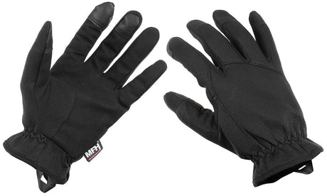 Gants tactiques MFH Professional Lightweight à trois doigts tactiles, séchage rapide