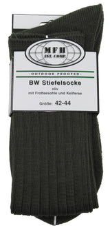 Chaussettes chaudes MFH de type BW à semelle bouclette et talon en V extra longues