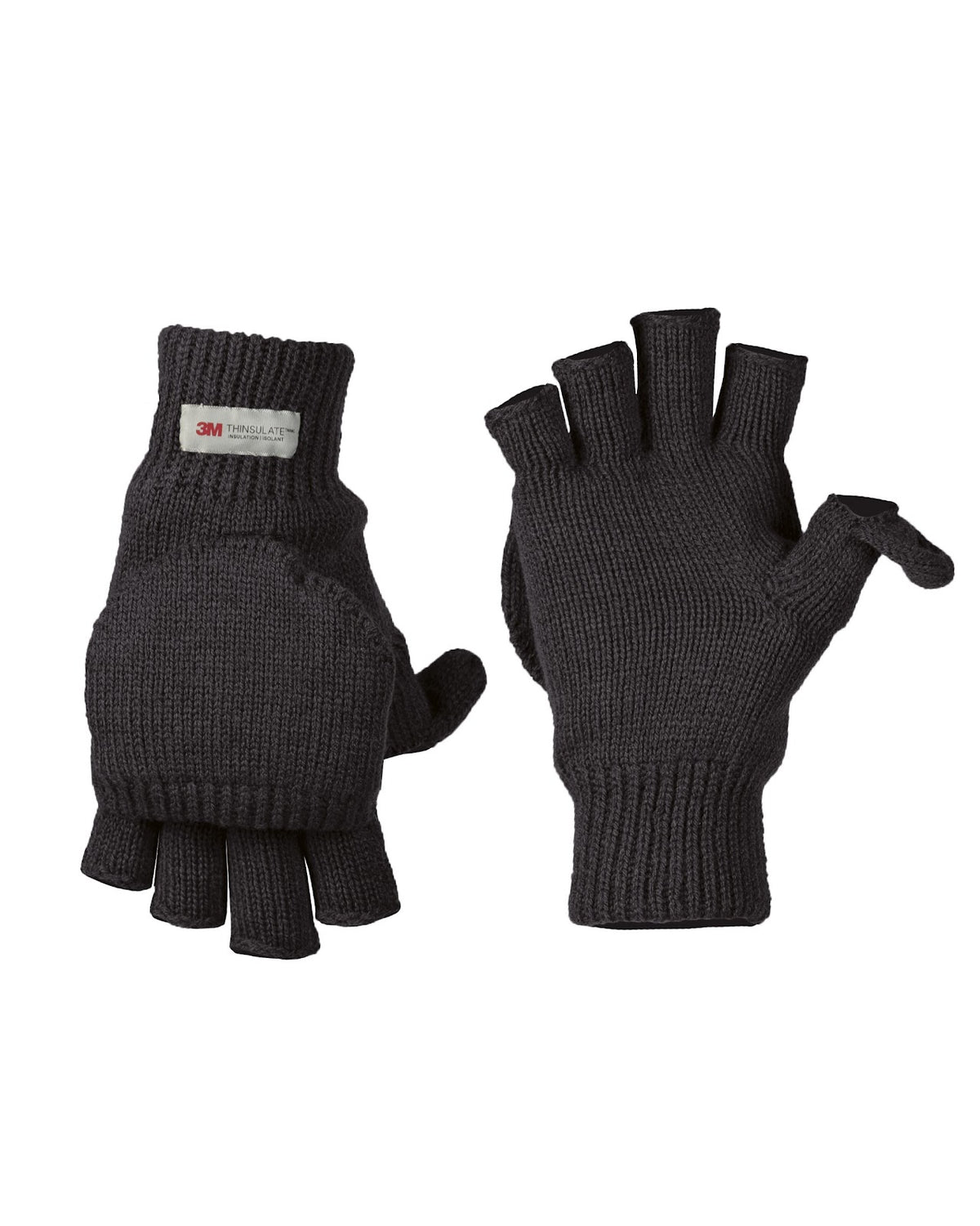 Gants mitaines Mil-Tec convertibles en polyacrylique ouatinage Thinsulate doublure polyester