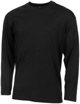 T-shirt US manches longues MFH en coton jersey simple à col rond renforcé