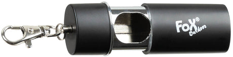 Cendrier de poche Fox Outdoor Travel en deux parties 8 x 3 cm 40 g à mousqueton