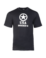T-shirt imprimé Mil-Tec Allied Star en jersey simple de coton 140 à 145 g/m²
