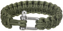 Bracelet en Parachute Cord MFH 23 mm à boucle métallique en polyester tressé