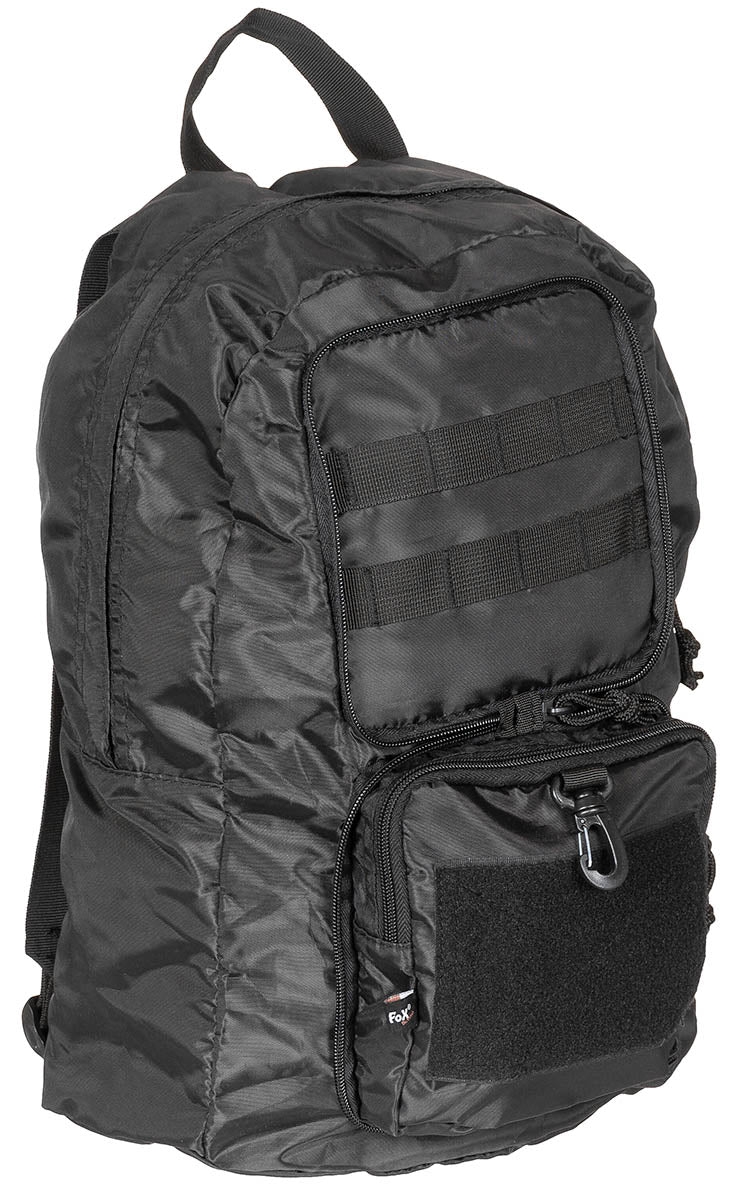 Sac à dos pliable Fox Outdoor 30 litres en polyester 270 g avec passants MOLLE