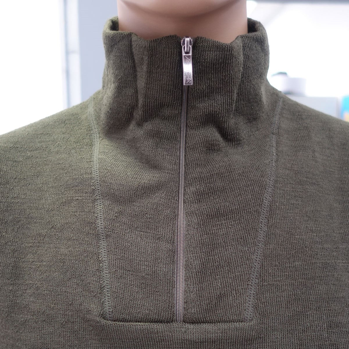 Pull Artica Trek en laine mérinos 200 g/m² col montant à glissière et dos allongé